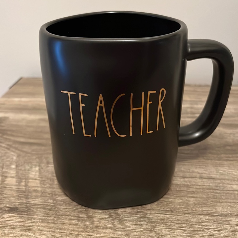 Rae Dunn Black Teacher Mug